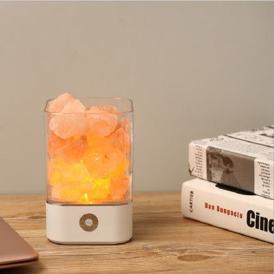 USB Crystal Light Himalayan Salt LED Lamp